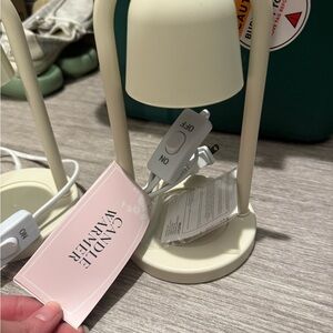 Cream Candle Warmer Lamp